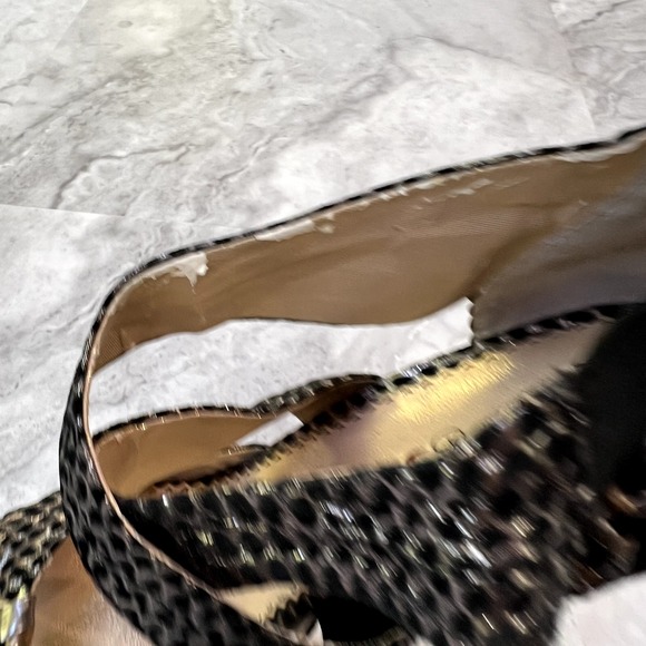 Poetic License Force Of Nature Womens Black Leather High Heel Sandals Size 9.5 - Picture 8 of 8